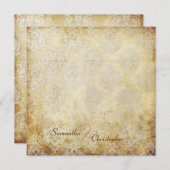 Vintage Ehe-Einladungen für Damaskus Einladung (Vorne/Hinten)