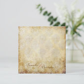 Vintage Ehe-Einladungen für Damaskus Einladung (Stehend Vorderseite)