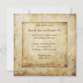 Vintage Ehe-Einladungen für Damaskus Einladung (Rückseite)