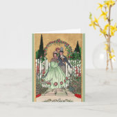 Vintage Ehe, Hochzeitskarte Karte (Gelbe Blume)