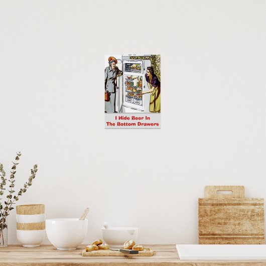 Vintage Ehefrau Poster Text bearbeiten (Küche)