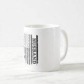 Vintage Ehemann Patriotic Flag-Shirt-Design_1 Kaffeetasse (VorderseiteRechts)
