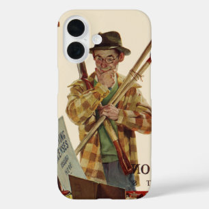 Vintage Ehepaar mit Gartengeräten iPhone 16 Hülle