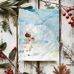 Vintage Ehre C. Appleton The Snow Queen Postkarte