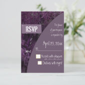 Vintage Eichenbaumhochzeit UAWG RSVP Karte (Stehend Vorderseite)