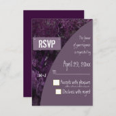 Vintage Eichenbaumhochzeit UAWG RSVP Karte (Vorne/Hinten)