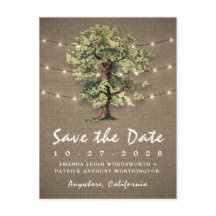 Vintage Eichenbaumleuchten retten die Datumskarten