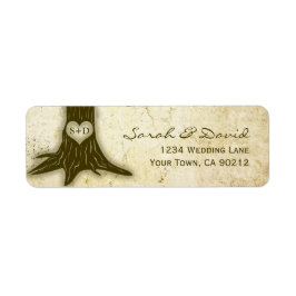 Vintage Eichenbaumsaitenlichter Hochzeitsfahrt