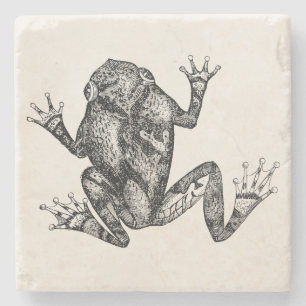 Vintage Eichhörnchen Baum Kröte - Reptil Frosch Vo Steinuntersetzer