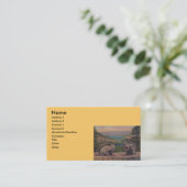 Vintage Eichhörnchen Bergszene Visitenkarte (Stehend Vorderseite)