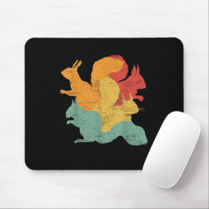 Vintage Eichhörnchen Funny Forest Animal Rodent Lo Mousepad