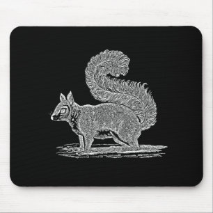 Vintage Eichhörnchen-Illustration - Eichhörnchen a Mousepad