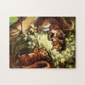 Vintage Eichhörnchen Puzzle (Horizontal)
