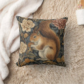 Vintage Eichhörnchen- und Blumenmuster Kissen (Decke)