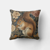 Vintage Eichhörnchen- und Blumenmuster Kissen (Rückseite)