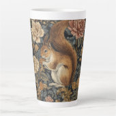 Vintage Eichhörnchen- und Blumenmuster  Milchtasse (Vorderseite)