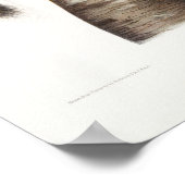 Vintage Eichhörnchendarstellung Poster (Ecke)