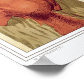 Vintage Eichhörnchendarstellung Poster (Ecke)