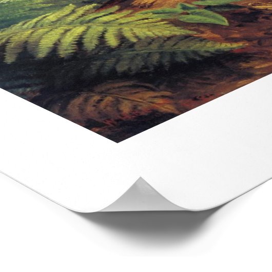 Vintage Eichhörnchenkunst Poster (Ecke)