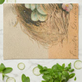 Vintage Eier Osterferien Geschirrtuch (Gefaltet)