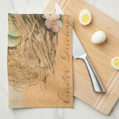 Vintage Eier Osterferien Geschirrtuch (Viertel Falte)