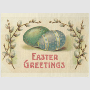 Vintage Eier Osterferien Seidenpapier