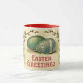 Vintage Eier Osterferien Tasse (Zentrum)