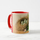 Vintage Eier Osterferien Tasse (Vorderseite Links)