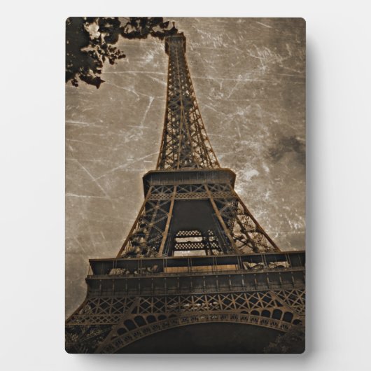 Vintage Eiffel Fotoplatte (Vorderseite)
