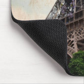 Vintage Eiffelturm 2 Mousepad (Ecke)