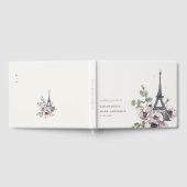 Vintage Eiffelturm-Hochzeit Gästebuch (Voll)