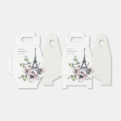 Vintage Eiffelturm-Hochzeit Geschenkschachtel (Ungefaltet)