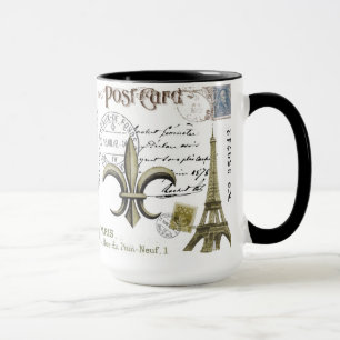 Vintage-Eiffelturm-Kaffeetasse Tasse