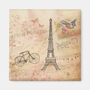 Vintage-Eiffelturm-Kunst Magnet