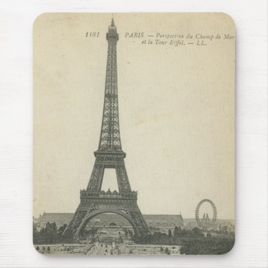 Vintage Eiffelturm-Mauspad Mousepad (Vorne)
