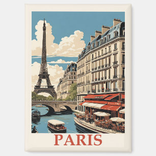 Vintage Eiffelturm Paris Frankreich Seine Café Magnet