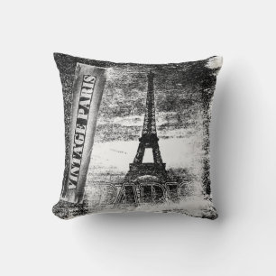 Vintage Eiffelturm Paris - Kissen