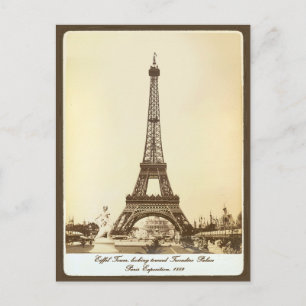 Vintage Eiffelturm Pariser Ausstellung 1889 Frankr Postkarte