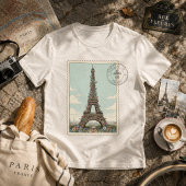 Vintage Eiffelturm Tri-Blend Shirt