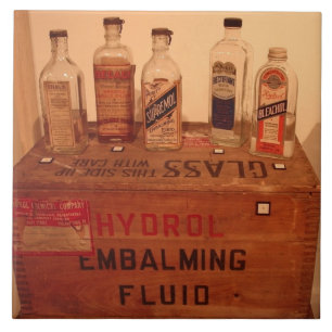 Vintage Einbalsamierungsflüssigkeit Foto Fliese