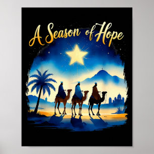 Vintage Eine Jahreszeit Der Hoffnung Weihnachten J Poster
