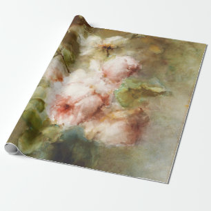 Vintage Eine Vase mit Rosen Margaretha Roosenboom Geschenkpapier