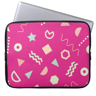 Vintage eines nahtlosen Wiederholmusters mit Memph Laptopschutzhülle