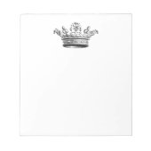 Vintage einfache Krone...Notizblock Notizblock (Vorderseite)