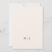 Vintage Einfache Rose Christliche Hochzeit Einladung (Rückseite)