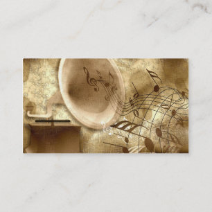 Vintage einfache Visitenkarten für Musik-Executive Visitenkarte