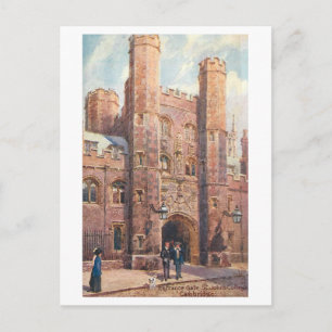 Vintage Eingangstor, St. John's College Postkarte