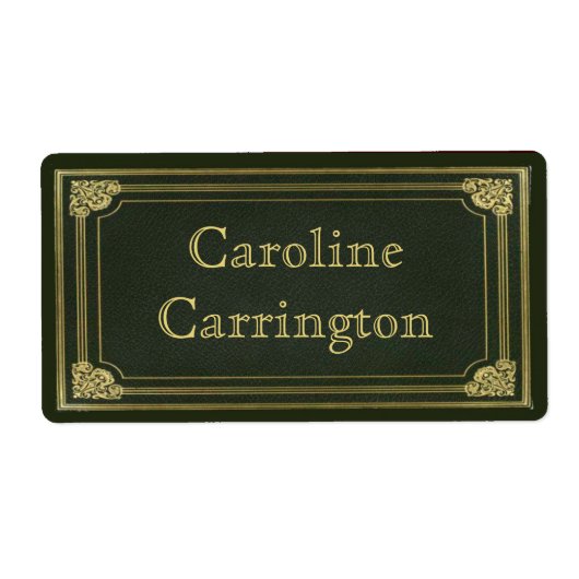 Vintage, eingravierte Ledereffekte Persönliche Auf (Vorne)