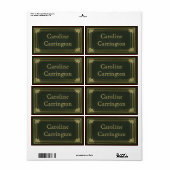 Vintage, eingravierte Ledereffekte Persönliche Auf (Vorne)