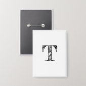 Vintage eingravierte Monogramm Button (Vorderseite/Rückseite)